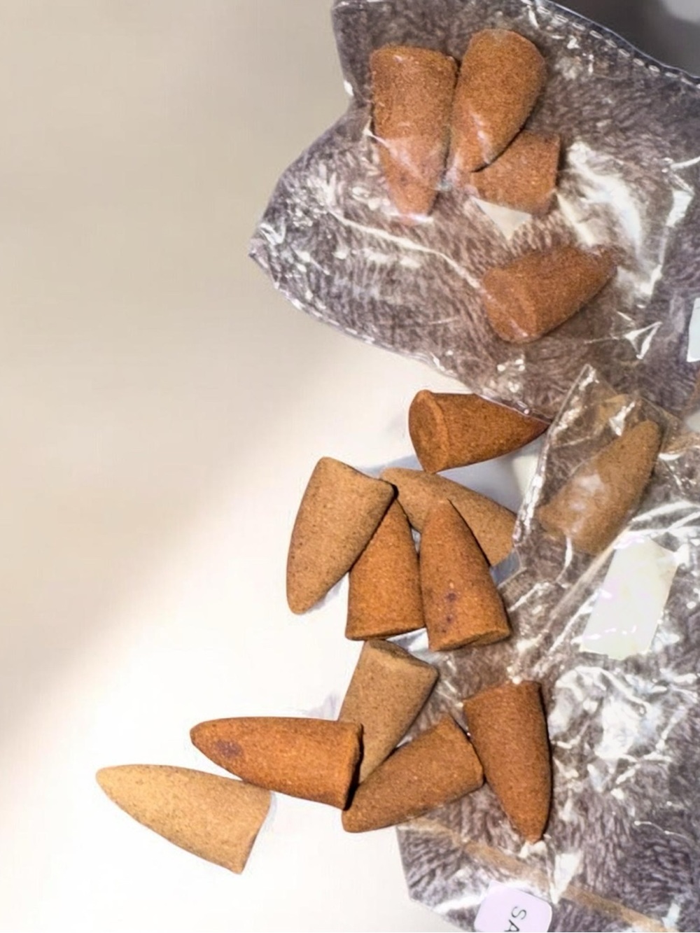 Natural Brown Incense Cones - Pack of Mini Cones
